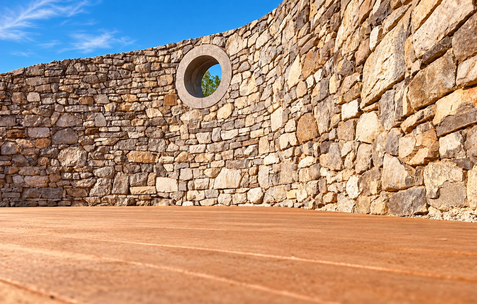 Mur en pierre du lieu L'Oeil du Condroz