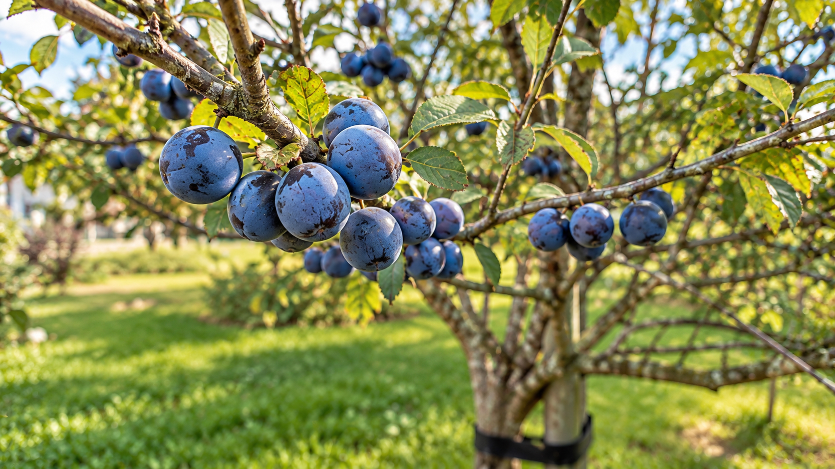 Prunes dans le verger de L’Oeil du Condroz